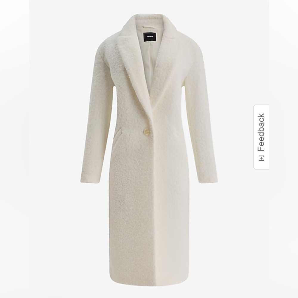 Express Boucle One Button Coat - Picture 2 of 8
